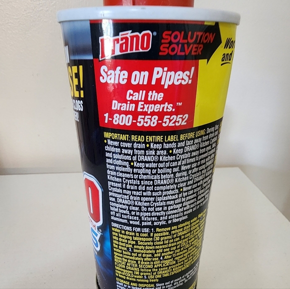 Drano Professional Strength Crystals Drain Cleaner Clog - Picture 4 of 4